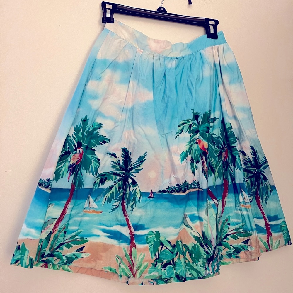 Modcloth tropical island skirt